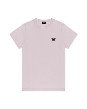 Alix Butterfly Short Sleeve Classic Cotton Tee - Pink