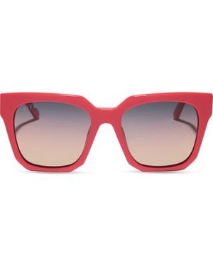 DIFF Ariana 54Mm Gradient Square Sunglasses - Pink