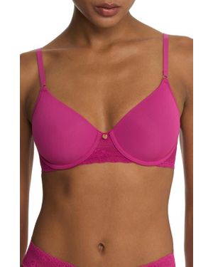 Natori Bliss Perfection Comfort Underwire T-Shirt Bra - Red
