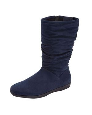 Comfortview The Aneela Wide Calf Boot - Blue