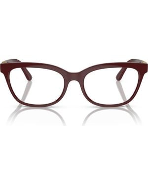 Dolce & Gabbana 54Mm Butterfly Optical Glasses - Brown