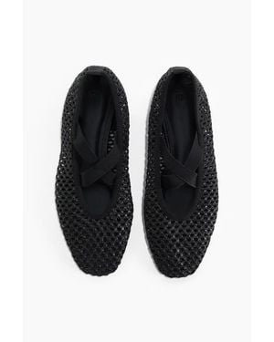 H&M Braided Ballet Flats - Black