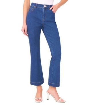 Cece High Waist Flare Leg Ankle Jeans - Blue
