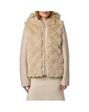 Bernardo Darien Faux Fur & Bouclé Jacket - Natural