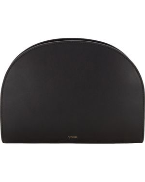 Vince Demma Leather Wallet On A Strap - Black