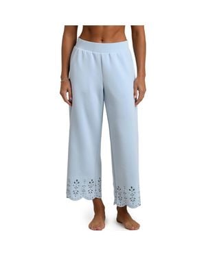 La Blanca Cloudset Eyelet Detail Lounge Pants - Blue