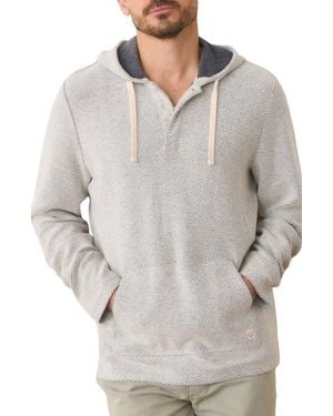 Marine Layer Portola Slub Organic Cotton Beach Hoodie - Gray