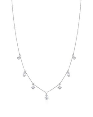 Crislu Multicut Station Pendant Necklace - Multicolor