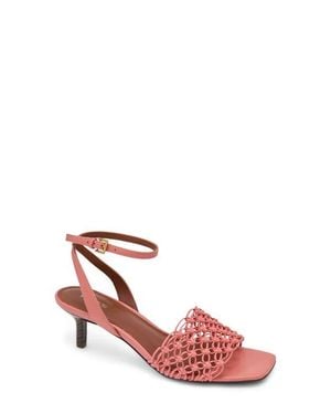 Reiss Stephanie Ankle Strap Sandal - Pink