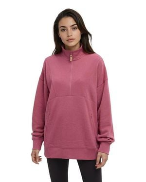 Tentree Finlayson 1/4 Zip - Pink
