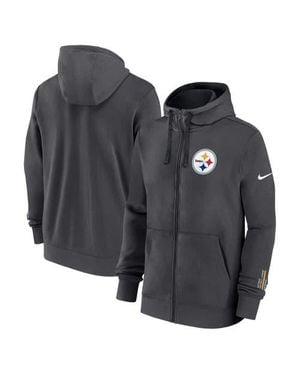 Nike Pittsburgh Steelers Primetime Club Full-Zip Hoodie - Black