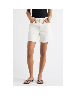 Open Edit Classic Denim Shorts - White