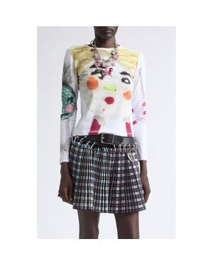 Chopova Lowena Golf Ball Fitted Jersey Top - Multicolor