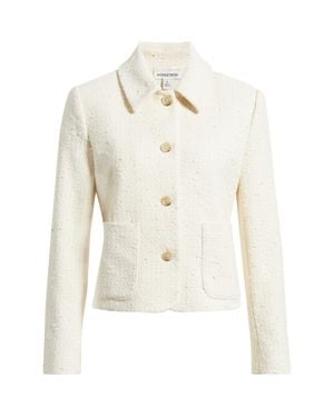 Nordstrom Crop Tweed Jacket - White