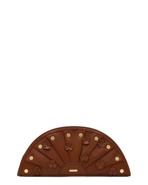 Hammitt Shelley Leather Clutch - Brown