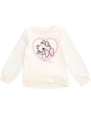 Disney The Aristocats Marie Faux Fur Sweatshirt - White
