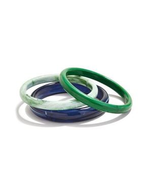 BaubleBar Raven Set Of 3 Bangle Bracelets - Green