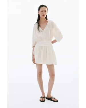 H&M Draped Tunic Dress - White