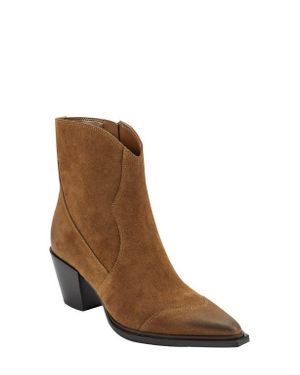 Marc Fisher Giulie Pointed Cap Toe Bootie - Brown