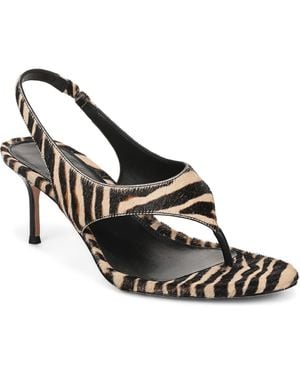 Veronica Beard Talon Slingback Thong Sandal - Black