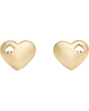 Kate Spade Heart Spade Stud Earrings - Metallic