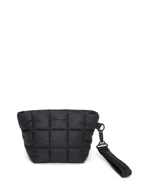 VEE COLLECTIVE Porter Water Resistant Quilted Recycled Nylon Clutch - Black