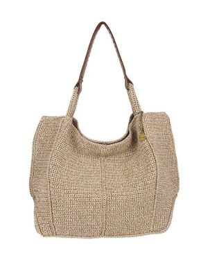 The Sak Los Feliz Large Tote Hand Crochet Bag - Gray