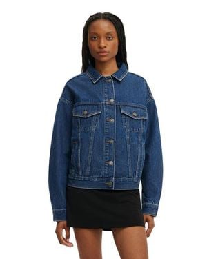 Cotton On Original Denim Jacket - Blue