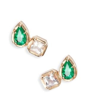 Anzie Mélia Stud Earrings - Green