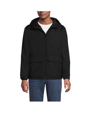 Lands' End Featherfree Insulated Hooded Jacket - Black