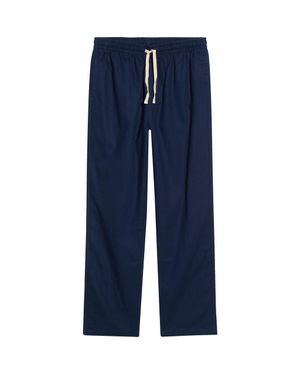 Rhythm Linen & Cotton Jam Pants - Blue