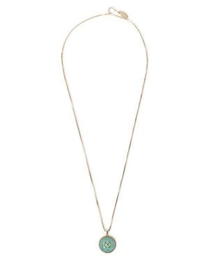 Off-White c/o Virgil Abloh Malachite Arrow Pendant Necklace - White