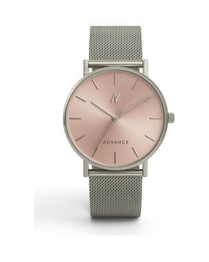 NCMPRBL Advance Blush Mesh Strap Watch, 36Mm - Multicolor