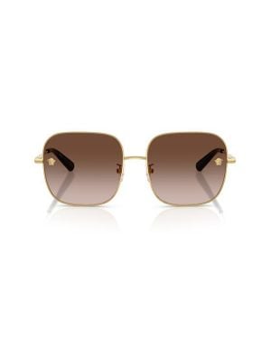 Versace 59Mm Gradient Square Sunglasses - Brown