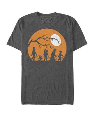 Star Wars Halloween Characters Trick Or Treat Graphic T-Shirt - Gray