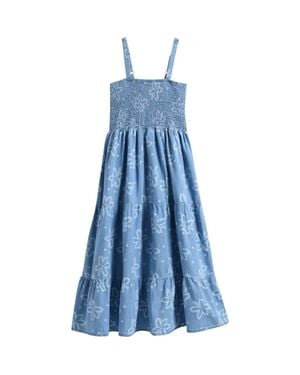 Rip Curl Kids' Tropical Dawn Smocked Tiered Dress - Blue
