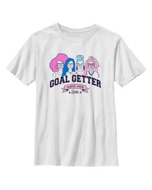 Barbie Boys' Goal Getter Since 1959 T-Shirt - White