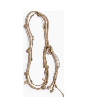 H&M Embellished Cord Belt - Metallic