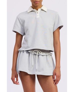 JACQUIE THE LABEL Rosalie Polo Shirt - White