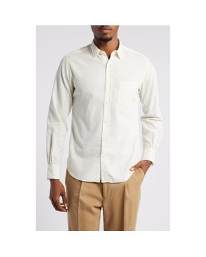 Officine Generale Lipp Corduroy Button-Up Shirt - White