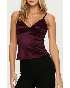 Princess Polly Lunetta Satin Camisole - Purple