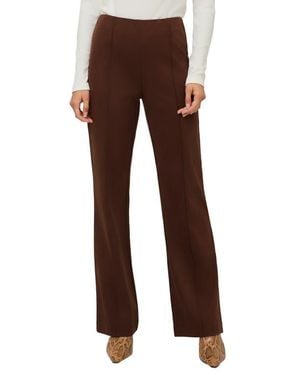 Fifteen Twenty Ellie Faux Suede Bootcut Pants - Brown