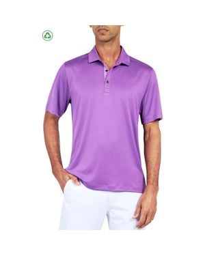 Con.struct Regular Fit Solid Recycled Performance Golf Polo - Purple
