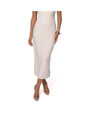 JLUXLABEL Coastland Pencil Skirt - Natural