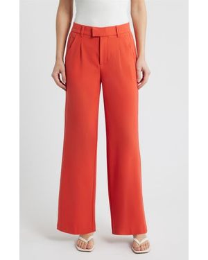 Wit & Wisdom Relaxed Waist Wide Leg Pants - Red