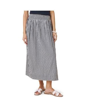 Splendid Gigi Gingham A-Line Skirt - Black