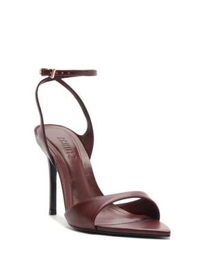 SCHUTZ SHOES Zosia Ankle Strap Sandal - Brown