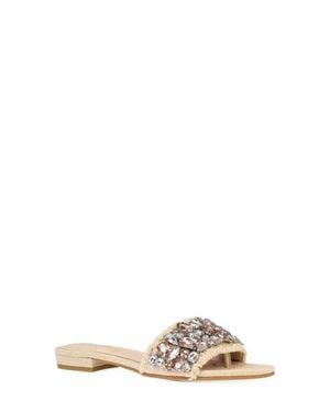 Pelle Moda Bayer Imitation Pearl Slide Sandal - Multicolor