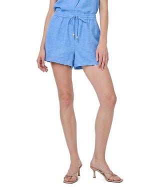 Cece Tie Waist Shorts - Blue