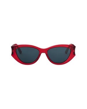 Dior Glow B1I 53Mm Cat Eye Sunglasses - Red